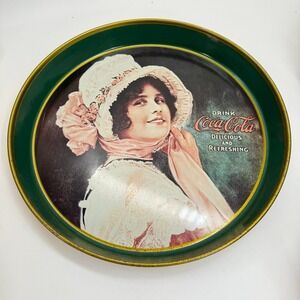 Betty Girl Coca Cola Tray Harlekin Geschenke Made in Germany Light Scratching